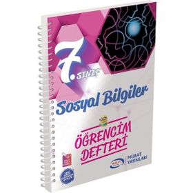 7.Sınıf Sosyal Bilgiler Öğrencim Defteri Murat Yayınları
