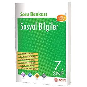 7. Sınıf Sosyal Bilgiler Soru Bankası 4 Adım Yayınları