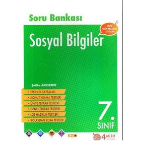 7. Sınıf Sosyal Bilgiler Soru Bankası 4 Adım Yayınları