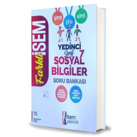 7.Sınıf Sosyal Bilgiler Soru Bankası İsem Yayınları