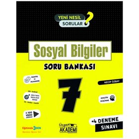 7. Sınıf Sosyal Bilgiler Soru Bankası-Üçgen Akademi Yayınları