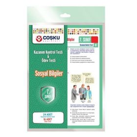 7. SINIF SOSYAL BILGILER TESTLERI 24 ADET KKT & 16 ADET ÖT - KOMISYON