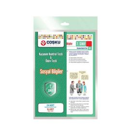 7. SINIF SOSYAL BILGILER TESTLERI 24 ADET KKT & 16 ADET ÖT - KOMISYON
