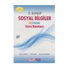 7. Sınıf Sosyal Bilgiler Üç Renk Soru Bankası Esen Yayınları
