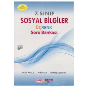 7. Sınıf Sosyal Bilgiler Üç Renk Soru Bankası Esen Yayınları