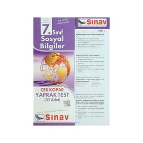 7. SINIF SOSYAL BILGILER YAPRAK TEST (32 ADET) - KOMISYON