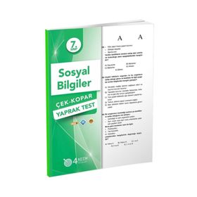 7. Sınıf Sosyal Bilgiler Yaprak Test 4 Adım Yayınları