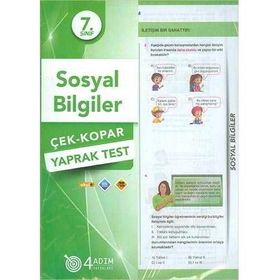 7. Sınıf Sosyal Bilgiler Yaprak Test 4 Adım Yayınları