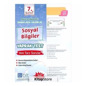 7. Sınıf Sosyal Bilgiler Yaprak Test Komisyon Bulut Eğitim ve Kültür Yayınları