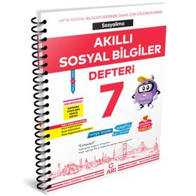 7. Sınıf Sosyalimo Akıllı Sosyal Bilgiler Defteri - Arı Yayınları