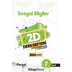 7. Sınıf Soyal Bilgiler 2D Ders Defteri Kollektif Pergel Yayınları