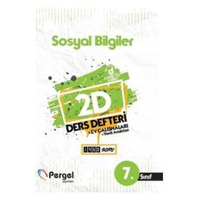 7. Sınıf Soyal Bilgiler 2D Ders Defteri Kollektif Pergel Yayınları