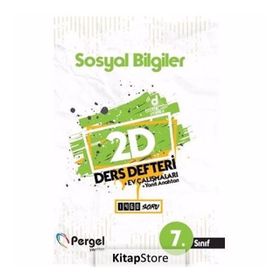 7. Sınıf Soyal Bilgiler 2D Ders Defteri Kollektif Pergel Yayınları
