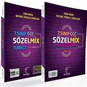 7. Sınıf Sözelmix Türkçe Din Kültürü ve Ahlak Bilgisi İngilizce Soru Bankası-Karekök Yayınları