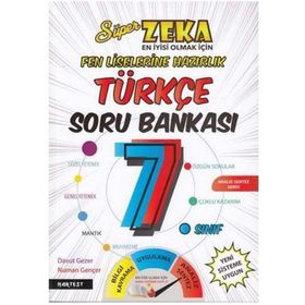 7. Sınıf Süper Zeka Türkçe Soru Bankası Fen Liselerine Hazırlık