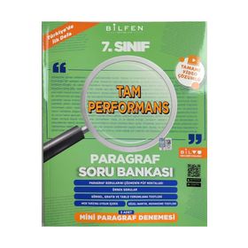 7. Sınıf Tam Performans Paragraf Soru Bankası Bilfen Yayınları