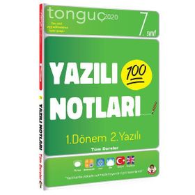 7. Sınıf Tüm Dersler 1. Dönem 2. Yazılı Notları - Tonguç Akademi Yayınları
