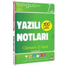 7. Sınıf Tüm Dersler 1. Dönem 2. Yazılı Notları - Tonguç Akademi Yayınları