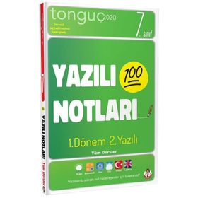 7. Sınıf Tüm Dersler 1. Dönem 2. Yazılı Notları - Tonguç Akademi Yayınları