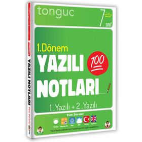 7. Sınıf Tüm Dersler 1. Dönem 2. Yazılı Notları - Tonguç Akademi Yayınları