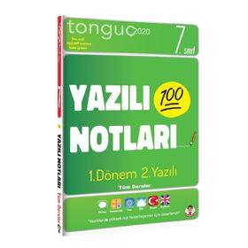 7. Sınıf Tüm Dersler 1. Dönem 2. Yazılı Notları - Tonguç Akademi Yayınları