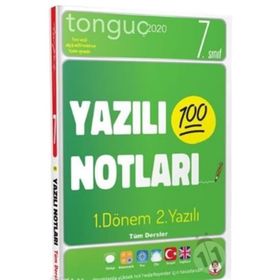 7. Sınıf Tüm Dersler 1. Dönem 2. Yazılı Notları - Tonguç Akademi Yayınları