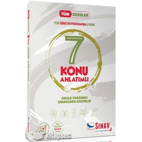 7. Sınıf Tüm Dersler Konu Anlatımlı Sınav Yayınları