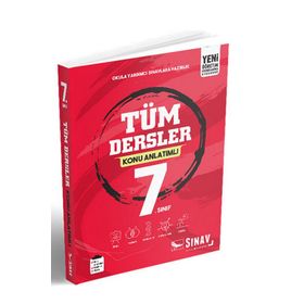 7. Sınıf Tüm Dersler Konu Anlatımlı Sınav Yayınları
