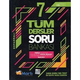 7. Sınıf Tüm Dersler Soru Bankası Martı Okul Yayınları