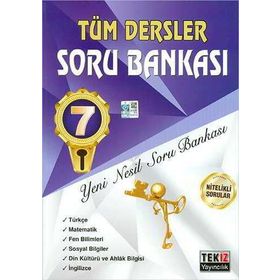 7. Sınıf Tüm Dersler Soru Bankası Tekiz Yayınları