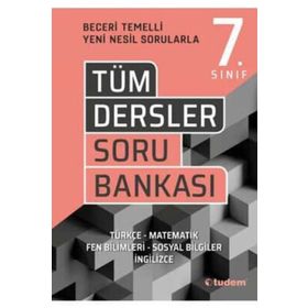 7. Sınıf Tüm Dersler Soru Bankası - Tudem Yayınları Komisyon