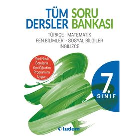 7. Sınıf Tüm Dersler Soru Bankası Tudem Yayınları