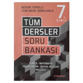 7. Sınıf Tüm Dersler Soru Bankası Tudem Yayınları