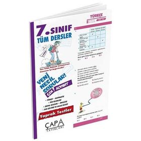 7. Sınıf Tüm Dersler Yaprak Test - Çapa Yayınları