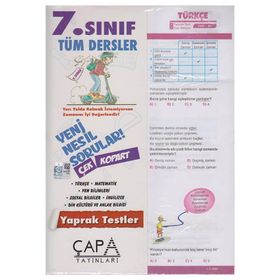 7. Sınıf Tüm Dersler Yaprak Test - Çapa Yayınları