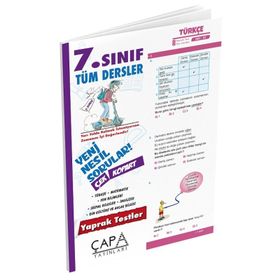 7. Sınıf Tüm Dersler Yaprak Test - Çapa Yayınları