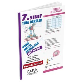 7. Sınıf Tüm Dersler Yaprak Test - Çapa Yayınları