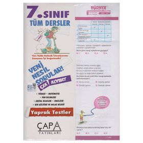7. Sınıf Tüm Dersler Yaprak Test - Çapa Yayınları