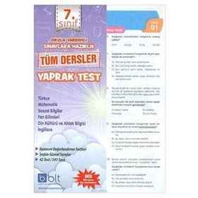 7. Sınıf Tüm Dersler Yaprak Test - kollektif