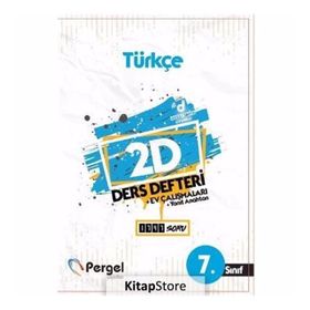 7. Sınıf Türkçe 2D Ders Defteri Kollektif Pergel Yayınları