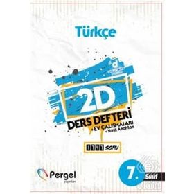 7. Sınıf Türkçe 2D Ders Defteri Kollektif Pergel Yayınları