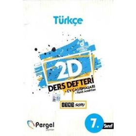 7. Sınıf Türkçe 2D Ders Defteri Kollektif Pergel Yayınları