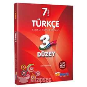 7. Sınıf Türkçe 3 Düzey Fasikül Soru Bankası Martı Okul Yayınları