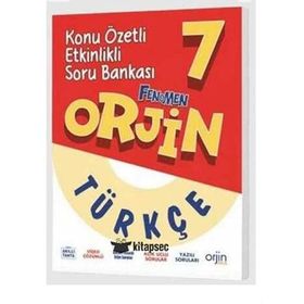 7.Sınıf Türkçe Akıllı Defter Orjin Yayınları