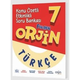 7.Sınıf Türkçe Akıllı Defter Orjin Yayınları
