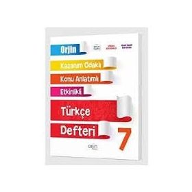 7.Sınıf Türkçe Akıllı Defter Orjin Yayınları
