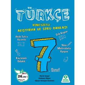 7.Sınıf Türkçe Alıştırma ve Soru Bankası - Örnek Akademi Yayınları