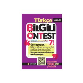 7. Sınıf Türkçe Bilgili Ön Test-Sadık Uygun Yayınları
