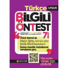7. Sınıf Türkçe Bilgili Ön Test-Sadık Uygun Yayınları