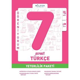 7. Sınıf Türkçe Depar Yeterlilik Paketi-Bilfen Yayınları